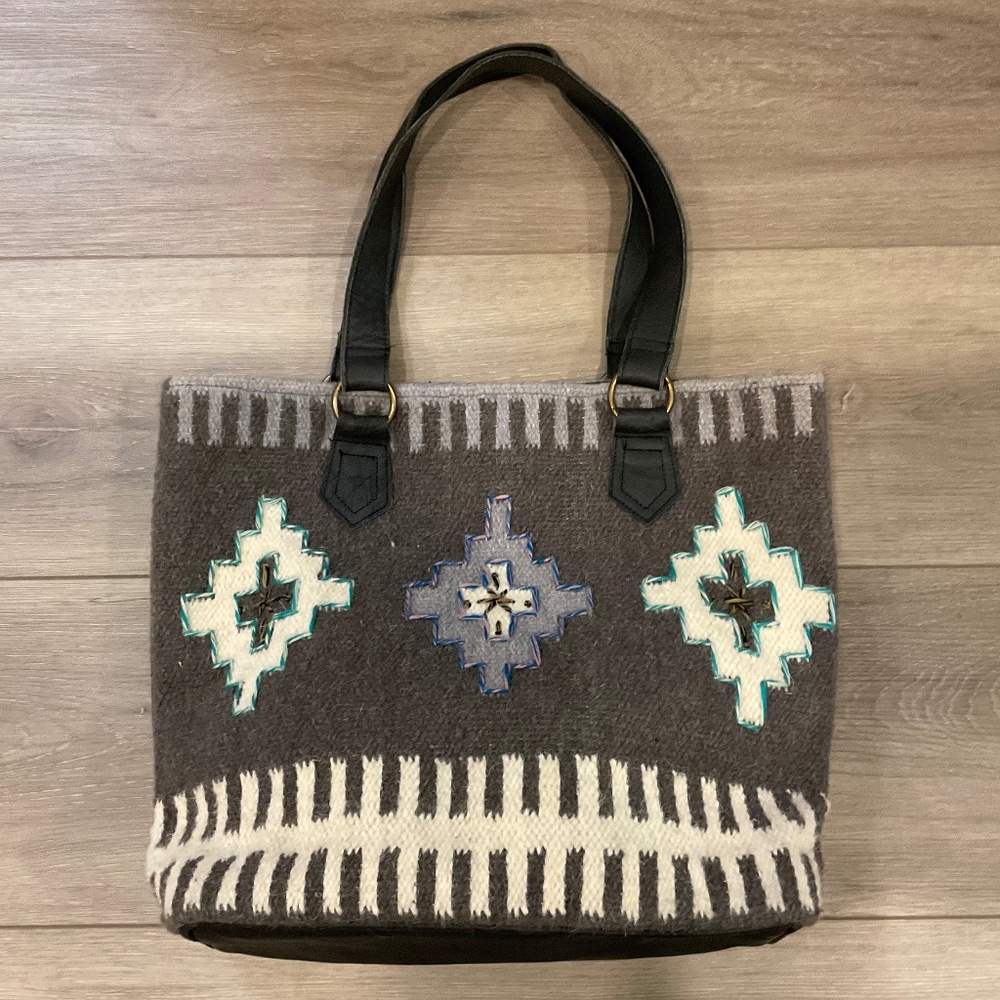 SCULLY Women's Southwestern Woven Handbag Tote